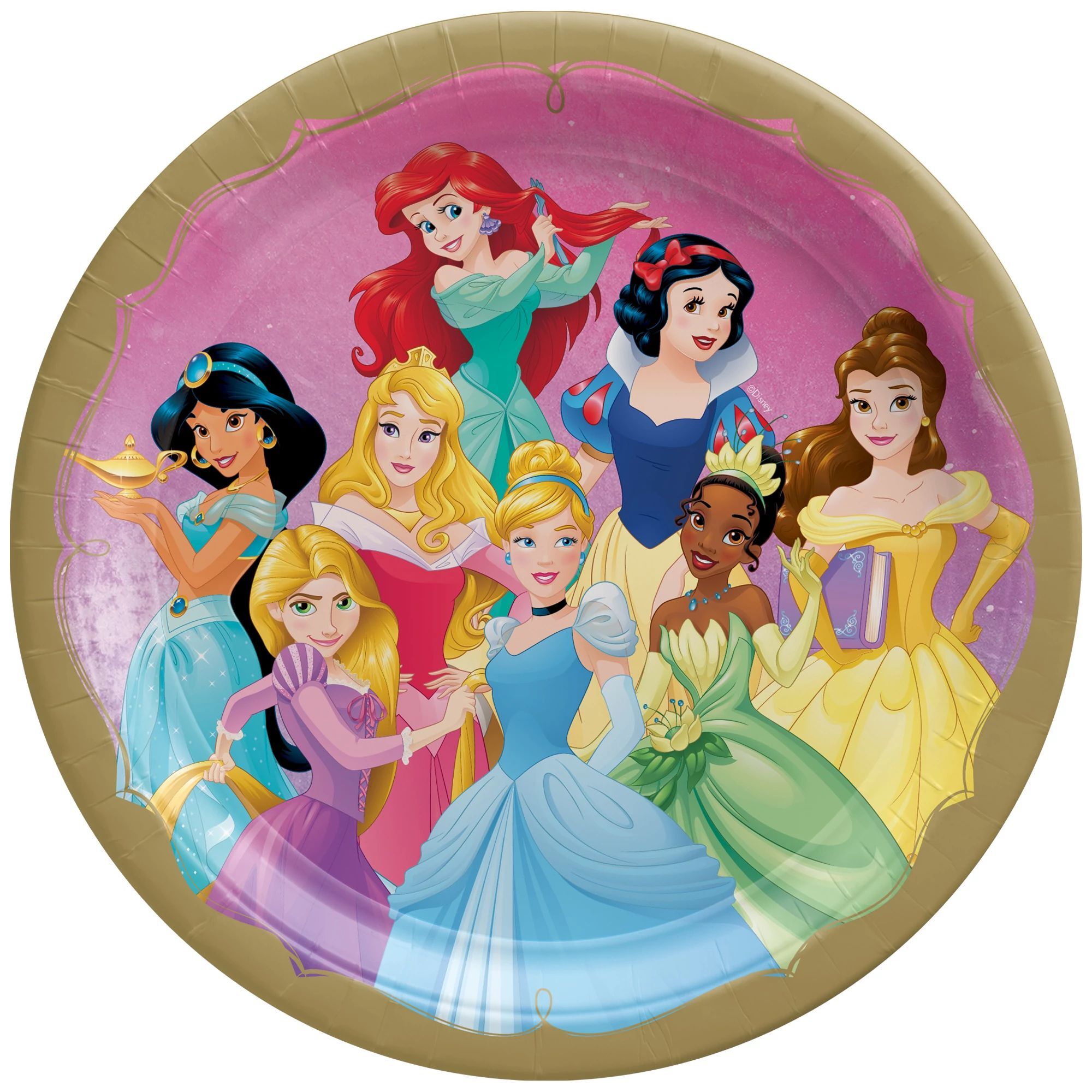 Assiettes en carton 7 princesses marc an f te
